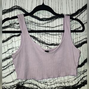 Light Purple Cropped Tank Top